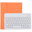 TG11B Detachable Bluetooth White Keyboard + Microfiber Leather Tablet Case for iPad Pro 11 inch (2020), with Pen Slot & Holder (Orange) - For iPad Pro by PMC TechLife | Online Shopping South Africa | PMC TechLife
