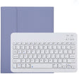 TG11B Detachable Bluetooth White Keyboard + Microfiber Leather Tablet Case for iPad Pro 11 inch (2020), with Pen Slot & Holder (Purple) - For iPad Pro by PMC TechLife | Online Shopping South Africa | PMC TechLife