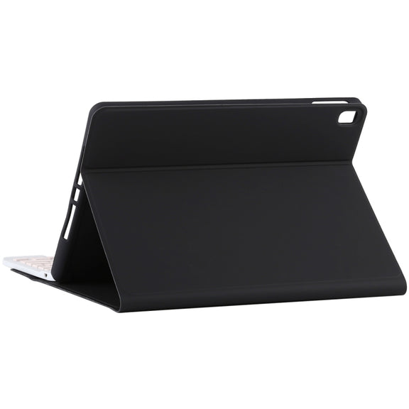 TG11B Detachable Bluetooth Pink Keyboard + Microfiber Leather Tablet Case for iPad Pro 11 inch (2020), with Pen Slot & Holder (Black)