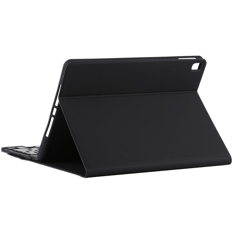 TG11B Detachable Bluetooth Black Keyboard + Microfiber Leather Tablet Case for iPad Pro 11 inch (2020), with Pen Slot & Holder (Black)