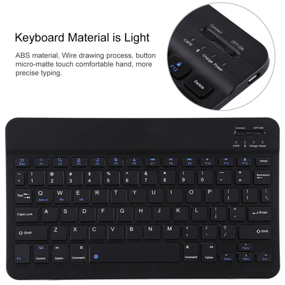 TG11B Detachable Bluetooth Black Keyboard + Microfiber Leather Tablet Case for iPad Pro 11 inch (2020), with Pen Slot & Holder (Black)