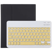 TG11B Detachable Bluetooth Yellow Keyboard + Microfiber Leather Tablet Case for iPad Pro 11 inch (2020), with Pen Slot & Holder (Black)