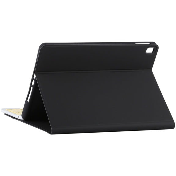 TG11B Detachable Bluetooth Yellow Keyboard + Microfiber Leather Tablet Case for iPad Pro 11 inch (2020), with Pen Slot & Holder (Black)