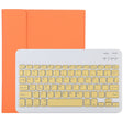 TG11B Detachable Bluetooth Yellow Keyboard + Microfiber Leather Tablet Case for iPad Pro 11 inch (2020), with Pen Slot & Holder (Orange) - For iPad Pro by PMC TechLife | Online Shopping South Africa | PMC TechLife | Buy Now Pay Later Mobicred