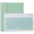 TG11B Detachable Bluetooth Green Keyboard + Microfiber Leather Tablet Case for iPad Pro 11 inch (2020), with Pen Slot & Holder (Green) - For iPad Pro by PMC TechLife | Online Shopping South Africa | PMC TechLife