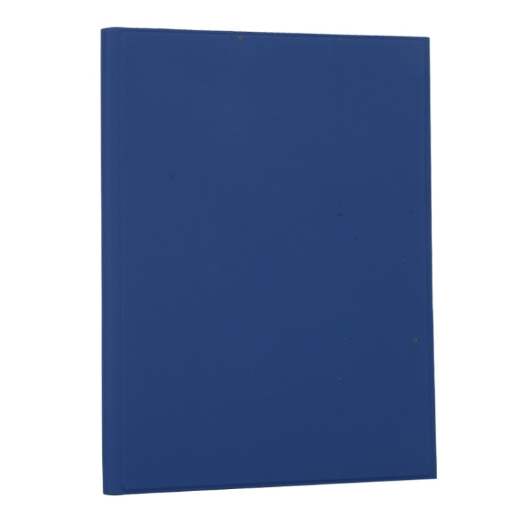 T129 Detachable Bluetooth White Keyboard Microfiber Leather Tablet Case for iPad Pro 12.9 inch (2020), with Holder (Blue)