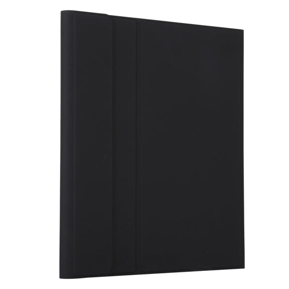 T129 Detachable Bluetooth Black Keyboard Microfiber Leather Tablet Case for iPad Pro 12.9 inch (2020), with Holder (Black)
