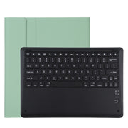 T129 Detachable Bluetooth Black Keyboard Microfiber Leather Tablet Case for iPad Pro 12.9 inch (2020), with Holder (Green)