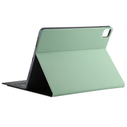 T129 Detachable Bluetooth Black Keyboard Microfiber Leather Tablet Case for iPad Pro 12.9 inch (2020), with Holder (Green)