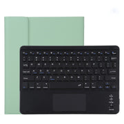 TG11BC Detachable Bluetooth Black Keyboard Microfiber Leather Tablet Case for iPad Pro 11 inch (2020), with Touchpad & Pen Slot & Holder (Green)