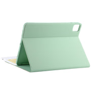 TG11BC Detachable Bluetooth Yellow Keyboard Microfiber Leather Tablet Case for iPad Pro 11 inch (2020), with Touchpad & Pen Slot & Holder (Green)