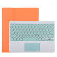 TG11BC Detachable Bluetooth Green Keyboard Microfiber Leather Tablet Case for iPad Pro 11 inch (2020), with Touchpad & Pen Slot & Holder (Orange) - For iPad Pro by PMC TechLife | Online Shopping South Africa | PMC TechLife