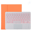 TG11BCS Detachable Bluetooth White Keyboard Microfiber Leather Tablet Case for iPad Pro 11 inch (2020), with Backlight & Touchpad & Pen Slot & Holder (Orange) - For iPad Pro by PMC TechLife | Online Shopping South Africa | PMC TechLife | Buy Now Pay Later Mobicred