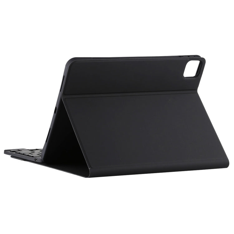 TG11BCS Detachable Bluetooth Black Keyboard Microfiber Leather Tablet Case for iPad Pro 11 inch (2020), with Backlight & Touchpad & Pen Slot & Holder (Black)