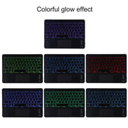 TG11BCS Detachable Bluetooth Black Keyboard Microfiber Leather Tablet Case for iPad Pro 11 inch (2020), with Backlight & Touchpad & Pen Slot & Holder (Black)