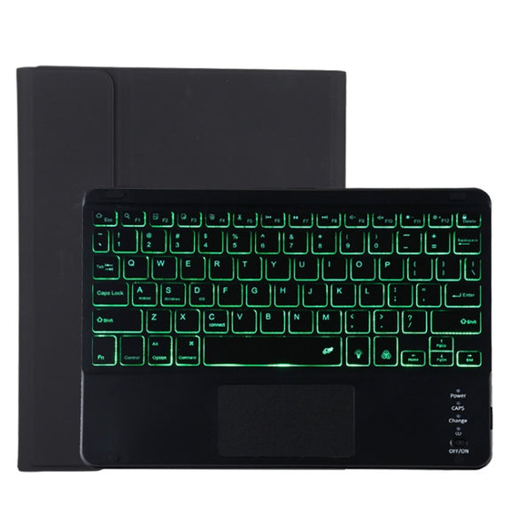 TG11BCS Detachable Bluetooth Black Keyboard Microfiber Leather Tablet Case for iPad Pro 11 inch (2020), with Backlight & Touchpad & Pen Slot & Holder (Black)