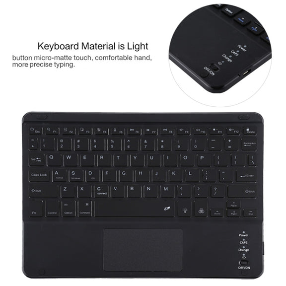TG11BCS Detachable Bluetooth Black Keyboard Microfiber Leather Tablet Case for iPad Pro 11 inch (2020), with Backlight & Touchpad & Pen Slot & Holder (Pink)