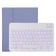 TG11BS Detachable Bluetooth White Keyboard Microfiber Leather Tablet Case for iPad Pro 11 inch (2020), with Backlight & Pen Slot & Holder (Purple) - For iPad Pro by PMC TechLife | Online Shopping South Africa | PMC TechLife