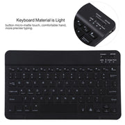 TG11BS Detachable Bluetooth Black Keyboard + Microfiber Leather Tablet Case for iPad Pro 11 inch (2020), with Backlight & Pen Slot & Holder(Black)