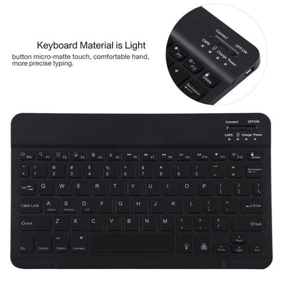 TG11BS Detachable Bluetooth Black Keyboard + Microfiber Leather Tablet Case for iPad Pro 11 inch (2020), with Backlight & Pen Slot & Holder(Purple)