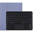 TG97BC Detachable Bluetooth Black Keyboard + Microfiber Leather Tablet Case for iPad 9.7 inch, with Touch Pad & Pen Slot & Holder(Purple) - Universal by PMC TechLife | Online Shopping South Africa | PMC TechLife