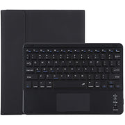 TG109BC Detachable Bluetooth Black Keyboard + Microfiber Leather Tablet Case for iPad Air 2020, with Touch Pad & Pen Slot & Holder (Black)