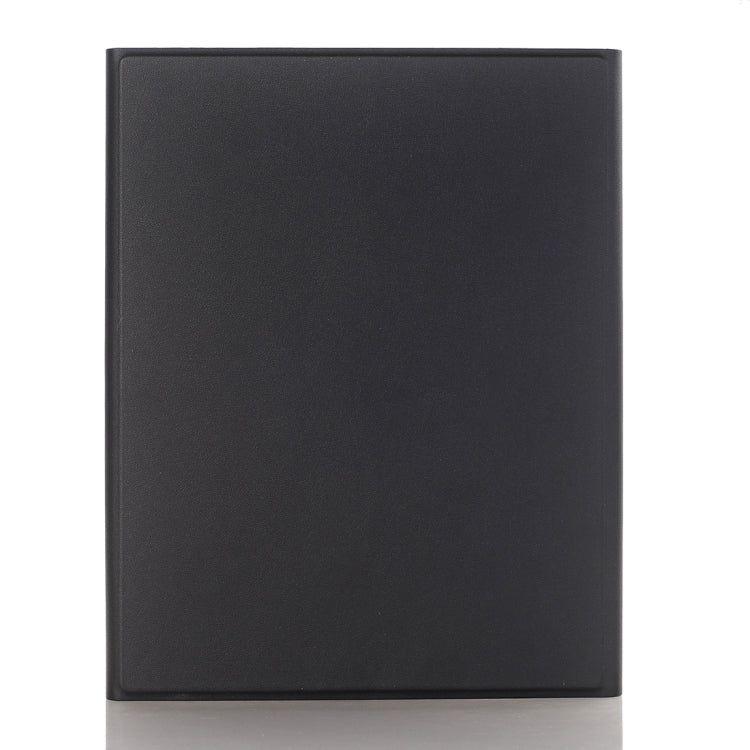 A102B For iPad 10.2 inch 2019 Ultra-thin Detachable Bluetooth Keyboard Leather Tablet Case with Stand & Pen Slot Function (Black)
