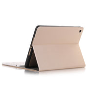 A102B For iPad 10.2 inch 2019 Ultra-thin Detachable Bluetooth Keyboard Leather Tablet Case with Stand & Pen Slot Function (Gold)