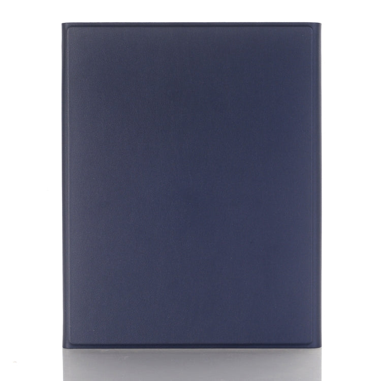 A102B For iPad 10.2 inch 2019 Ultra-thin Detachable Bluetooth Keyboard Leather Tablet Case with Stand & Pen Slot Function (Blue)