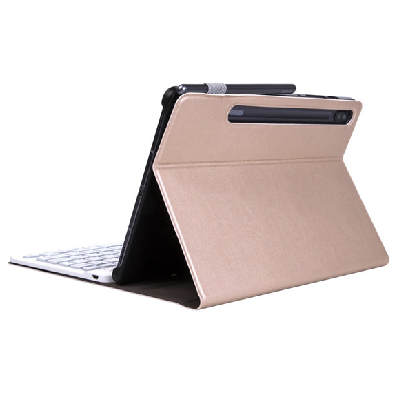 ST 860S For Samsung Galaxy Tab S6 10.5 inch T860 / T865 Detachable Backlight Bluetooth Keyboard Tablet Case with Stand & Pen Slot Function (Rose Gold)