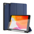 For iPad 10.2 DUX DUCIS Domo Series Horizontal Flip Magnetic PU Leather Case with Three-folding Holder & Pen Slot & Sleep / Wake-up Function (Blue) - iPad 10.2 Cases by DUX DUCIS | Online Shopping South Africa | PMC TechLife | Buy Now Pay Later Mobicred