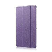 Silk Texture Horizontal Flip  Magnetic PU Leather Case for iPad Air 13 2024 / iPad Pro 12.9 inch (2018), with Three-folding Holder & Sleep / Wake-up Function(Purple)