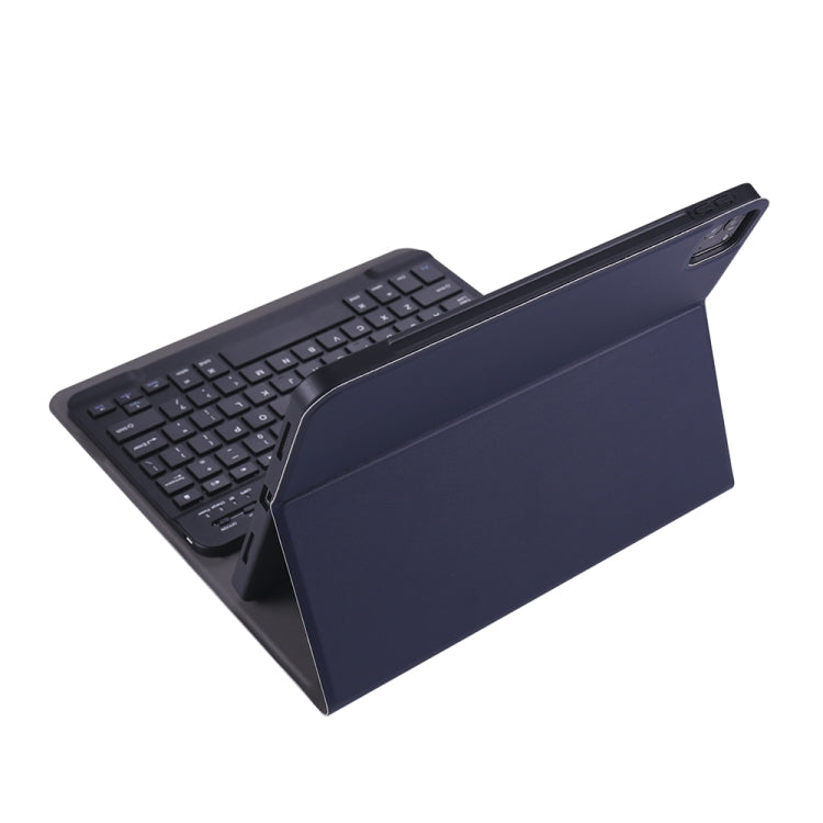 A11B 2020 Ultra-thin ABS Detachable Bluetooth Keyboard Tablet Case for iPad Pro 11 2022 / 2021 / Air4 / Air5, with Pen Slot & Holder (Dark Blue)