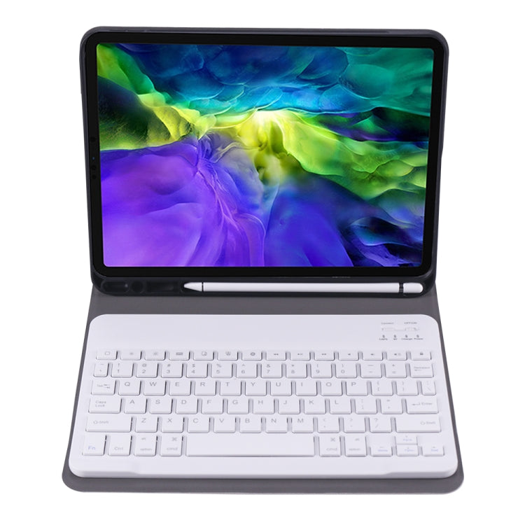 A11B 2020 Ultra-thin ABS Detachable Bluetooth Keyboard Tablet Case for iPad Pro 11 2022 / 2021 / Air4 / Air5, with Pen Slot & Holder (Gold)