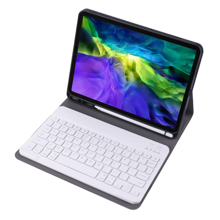 A11B 2020 Ultra-thin ABS Detachable Bluetooth Keyboard Tablet Case for iPad Pro 11 2022 / 2021 / Air4 / Air5, with Pen Slot & Holder (Gold)