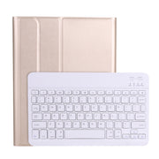 A11B 2020 Ultra-thin ABS Detachable Bluetooth Keyboard Tablet Case for iPad Pro 11 2022 / 2021 / Air4 / Air5, with Pen Slot & Holder (Gold)
