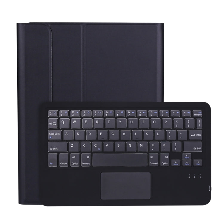 A11B-A 2020 Ultra-thin ABS Detachable Bluetooth Keyboard Tablet Case for iPad Pro 11 2022 / 2021 / Air4 / Air5, with Touchpad & Pen Slot & Holder (Black)