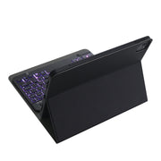 A11BS 2020 Ultra-thin ABS Detachable Bluetooth Keyboard Tablet Case for iPad Pro 11 2022 / 2021 / Air4 / Air5, with Backlight & Pen Slot & Holder (Black)