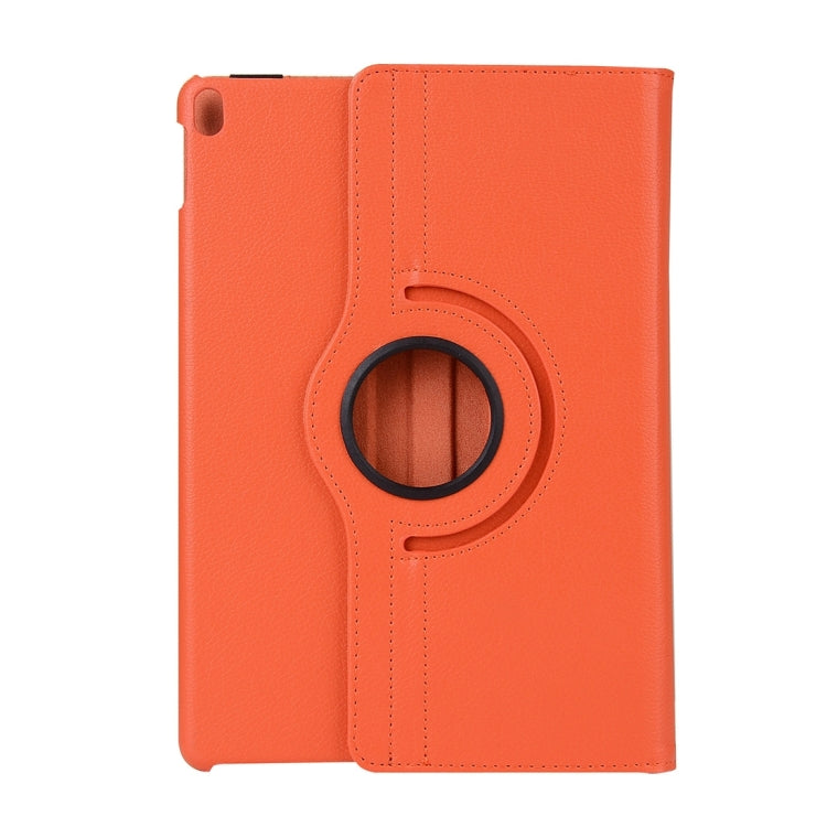 Litchi Texture 360 Degree Spin Multi-function Horizontal Flip Leather Protective Case with Holder for iPad Pro 10.5 inch / iPad Air (2019) (Orange)