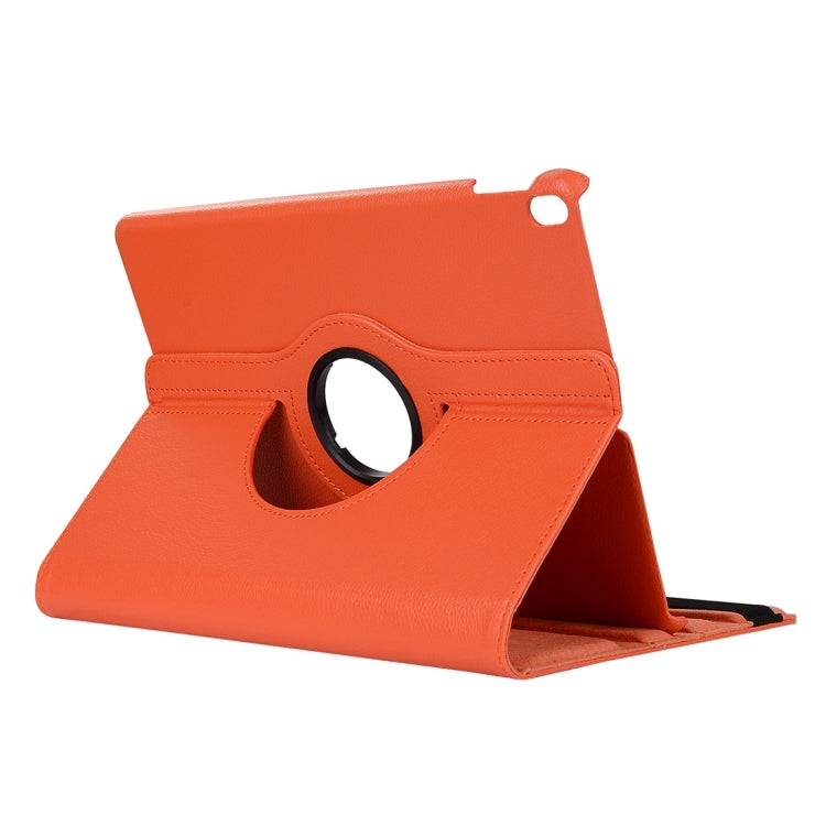 Litchi Texture 360 Degree Spin Multi-function Horizontal Flip Leather Protective Case with Holder for iPad Pro 10.5 inch / iPad Air (2019) (Orange)