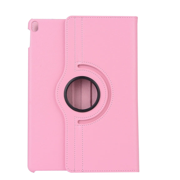 Litchi Texture 360 Degree Spin Multi-function Horizontal Flip Leather Protective Case with Holder for iPad Pro 10.5 inch / iPad Air (2019) (Pink)