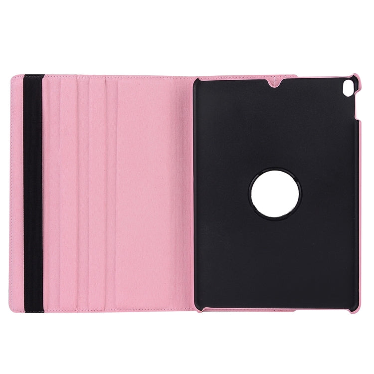 Litchi Texture 360 Degree Spin Multi-function Horizontal Flip Leather Protective Case with Holder for iPad Pro 10.5 inch / iPad Air (2019) (Pink)