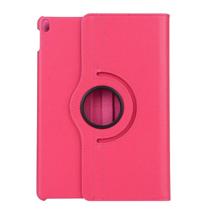 Litchi Texture 360 Degree Spin Multi-function Horizontal Flip Leather Protective Case with Holder for iPad Pro 10.5 inch / iPad Air (2019) (Magenta)