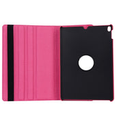 Litchi Texture 360 Degree Spin Multi-function Horizontal Flip Leather Protective Case with Holder for iPad Pro 10.5 inch / iPad Air (2019) (Magenta)