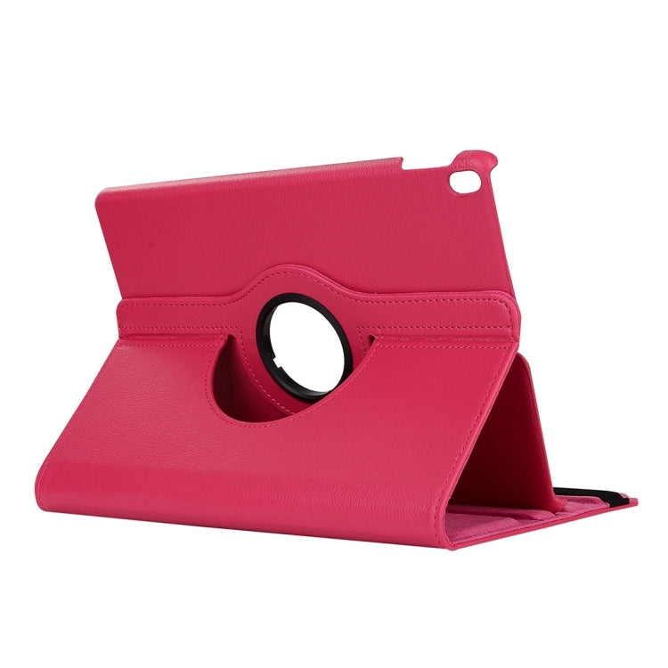 Litchi Texture 360 Degree Spin Multi-function Horizontal Flip Leather Protective Case with Holder for iPad Pro 10.5 inch / iPad Air (2019) (Magenta)