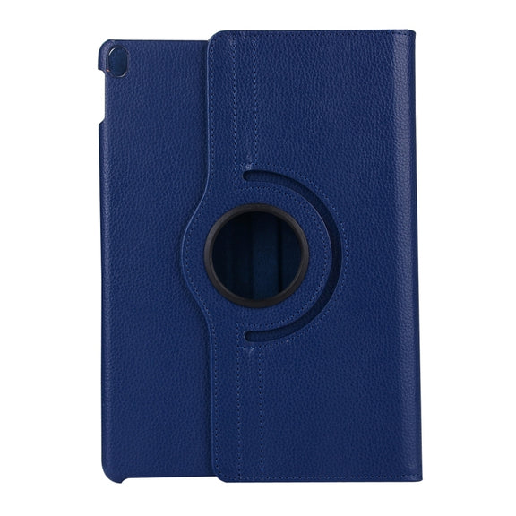 Litchi Texture 360 Degree Spin Multi-function Horizontal Flip Leather Protective Case with Holder for iPad Pro 10.5 inch / iPad Air (2019) (Navy Blue)