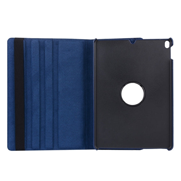 Litchi Texture 360 Degree Spin Multi-function Horizontal Flip Leather Protective Case with Holder for iPad Pro 10.5 inch / iPad Air (2019) (Navy Blue)
