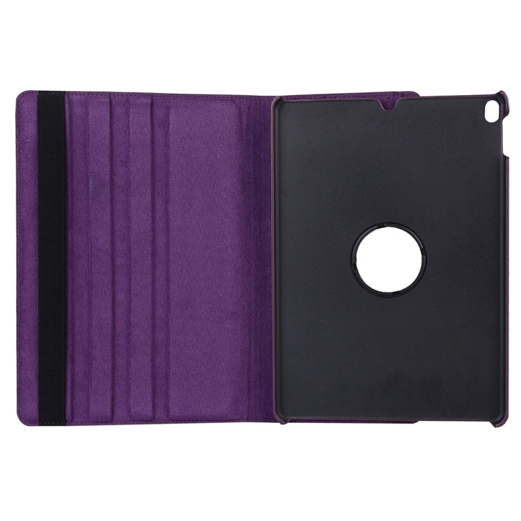 Litchi Texture 360 Degree Spin Multi-function Horizontal Flip Leather Protective Case with Holder for iPad Pro 10.5 inch / iPad Air (2019) (Purple)