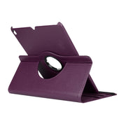 Litchi Texture 360 Degree Spin Multi-function Horizontal Flip Leather Protective Case with Holder for iPad Pro 10.5 inch / iPad Air (2019) (Purple)