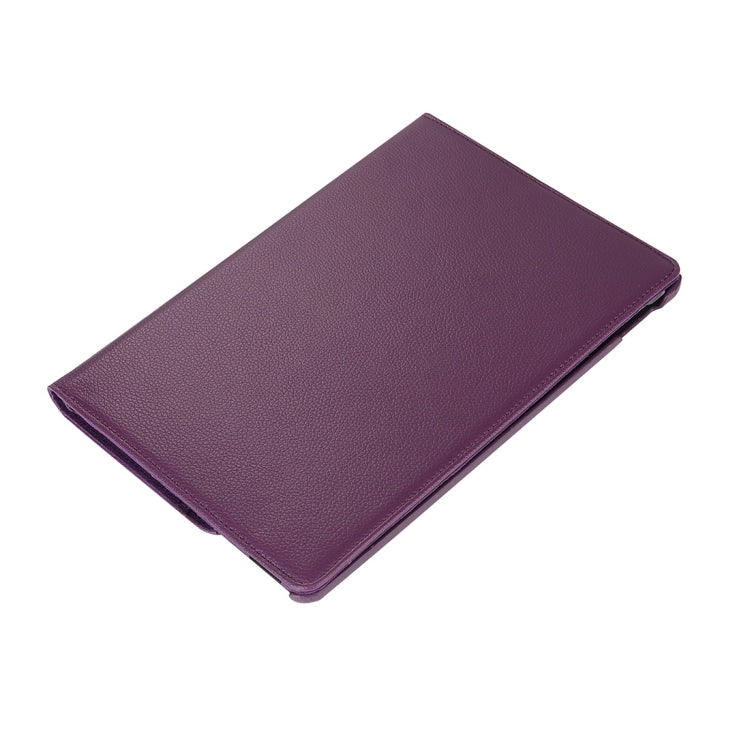 Litchi Texture 360 Degree Spin Multi-function Horizontal Flip Leather Protective Case with Holder for iPad Pro 10.5 inch / iPad Air (2019) (Purple)